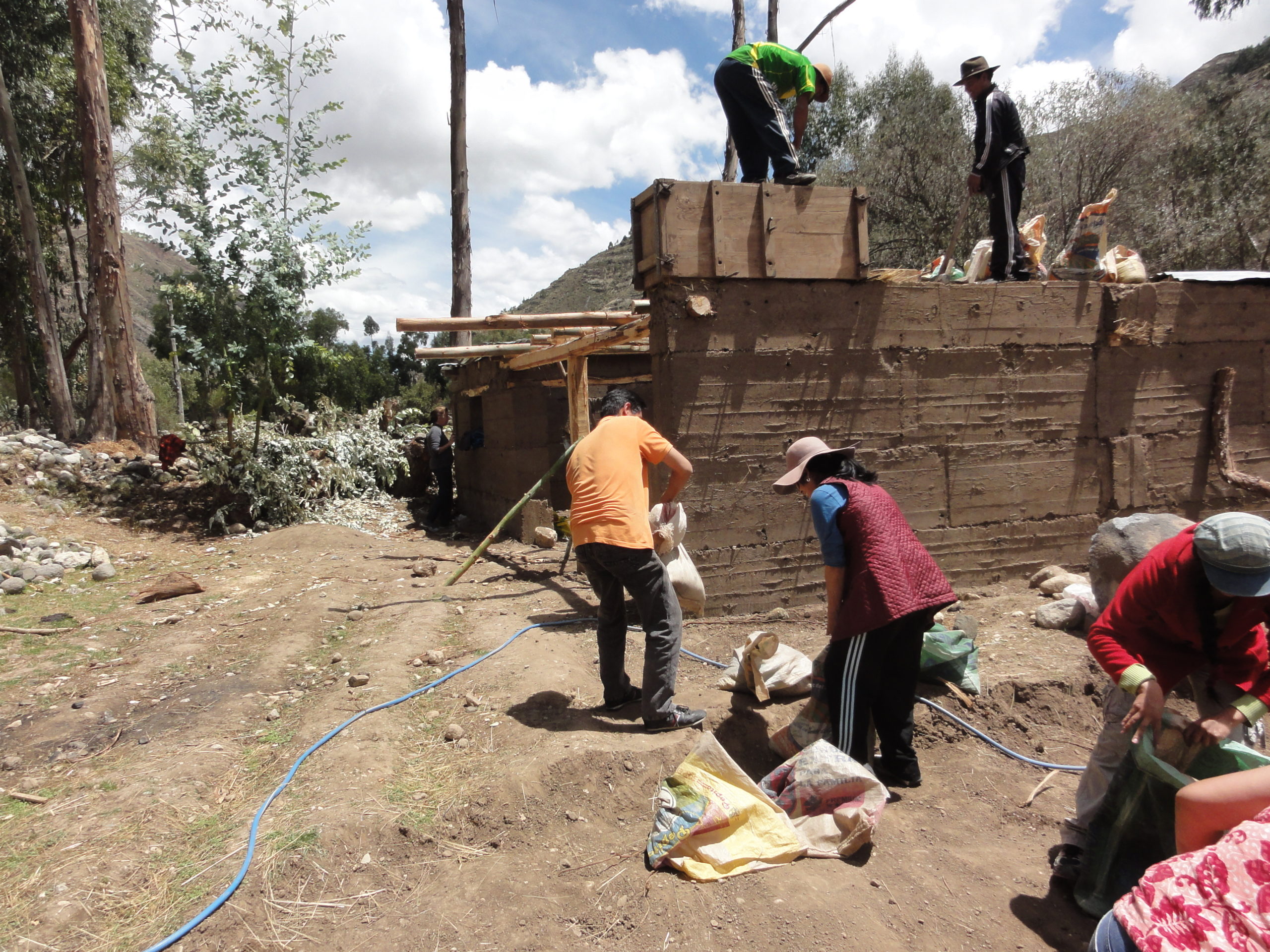 Building a house in Peru