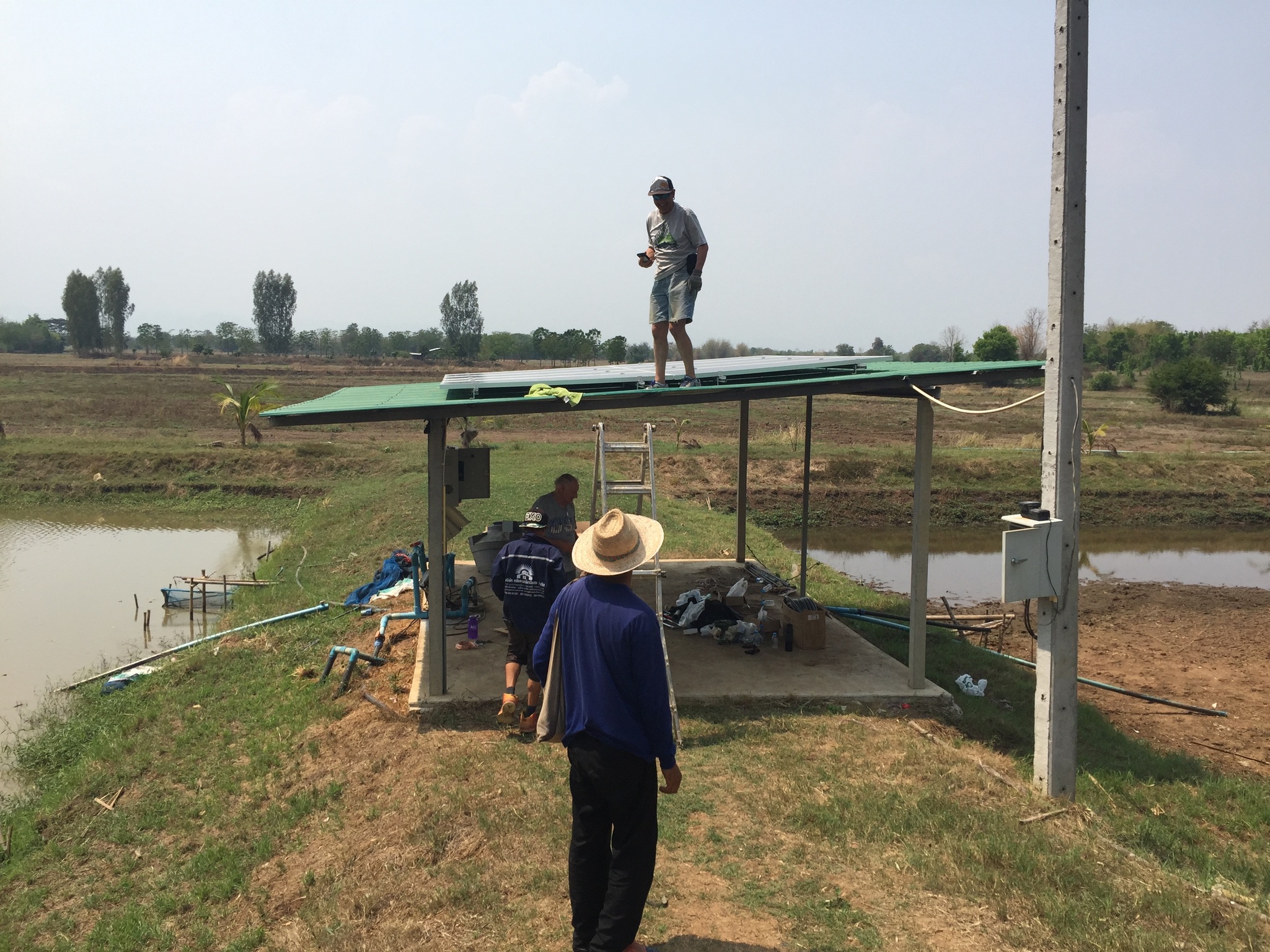 Installing Solar Power for the Fish Farm at Mercy Intl Children's Home